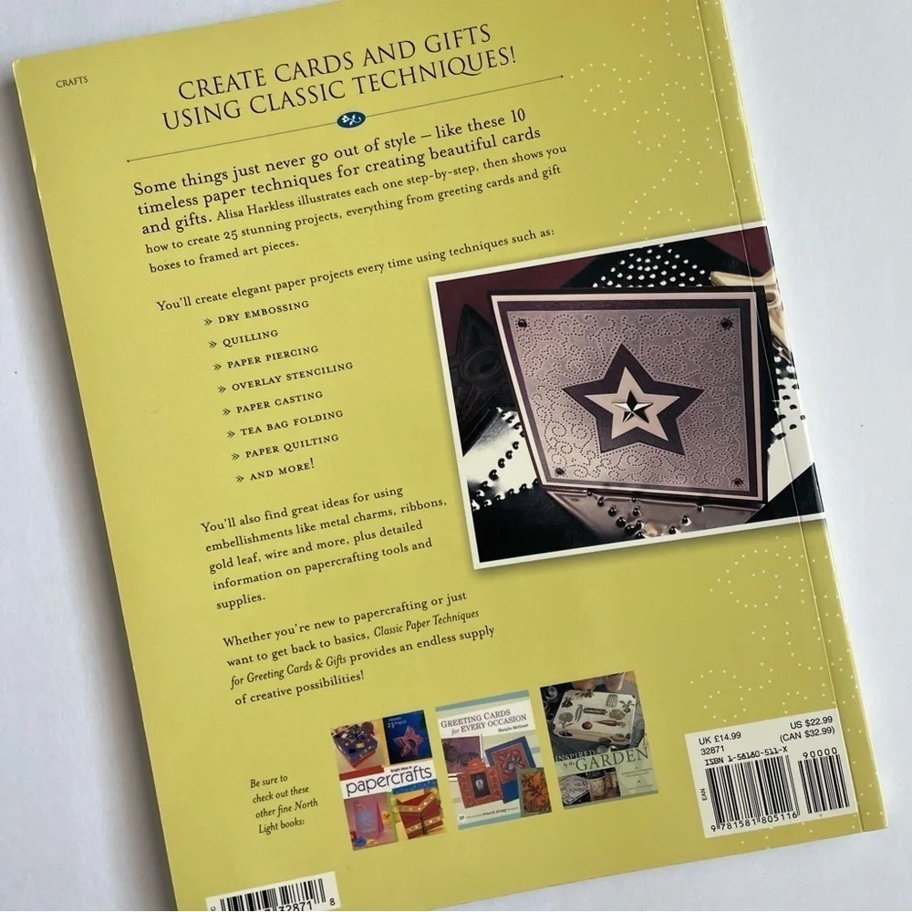 Classic Paper Techniques Book for Greeting Cards & Gifts by Alisa Harkless